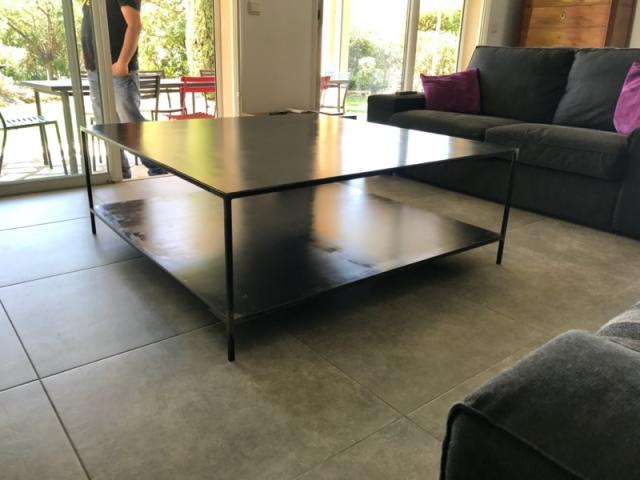Création de mobilier sur mesure en acier et acier/bois contemporain et moderne